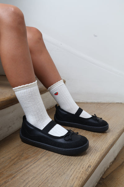 Ballerine Barefoot Enfant - Ella Black Swan