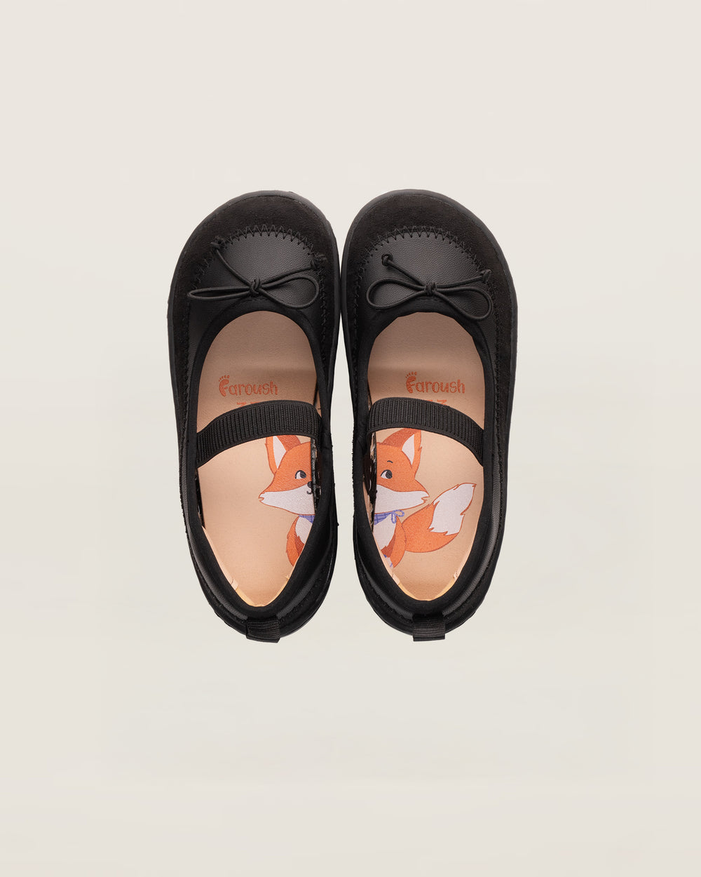 Ballerine Barefoot Enfant - Ella Black Swan